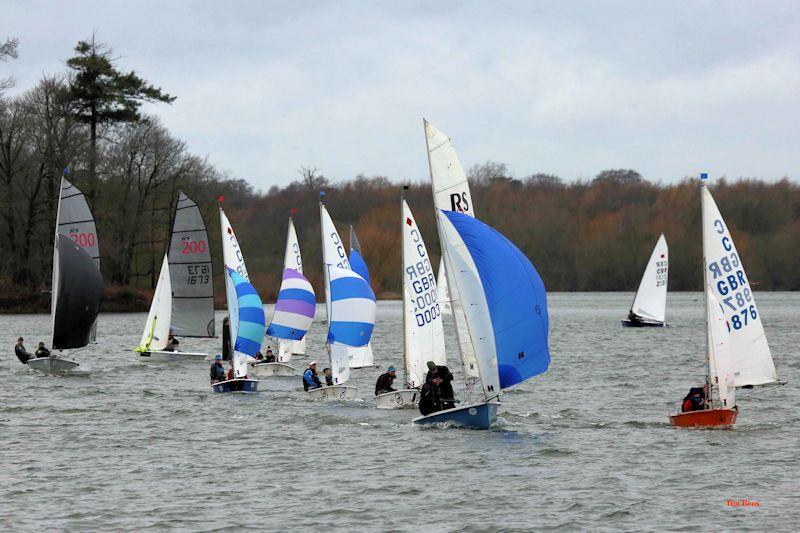 Before the breeze kicked in on week 5 of the Alton Water 2020 Fox's Chandlery & Anglian Water Frostbite Series - photo © Tim Bees