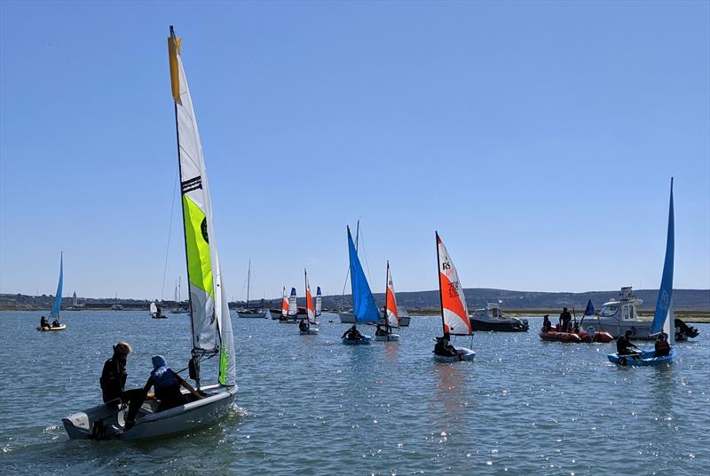 Junior Sailing at Keyhaven photo copyright Mark Jardine taken at Keyhaven Yacht Club and featuring the Dinghy class