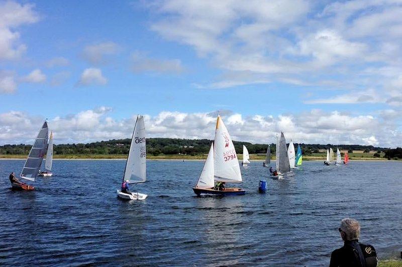 Shotwick Lake Sailing enjoy their first race after lockdown photo copyright Jayne Rowland taken at Shotwick Lake Sailing and featuring the Dinghy class