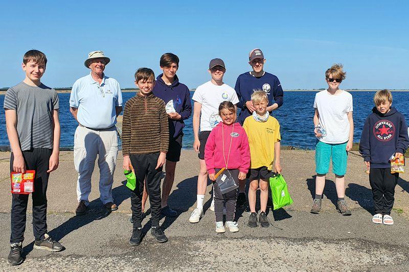 Prizewinners from the North East & Yorkshire Youth Travellers (NEYYTS) at Covenham photo copyright Martin Redmond taken at Covenham Sailing Club and featuring the Dinghy class