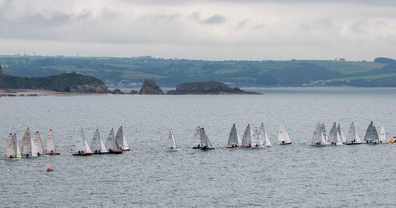 Start of the Round Caldey race as part of the Tenby SC Regatta photo copyright Gillian Mackay taken at Tenby Sailing Club and featuring the Dinghy class