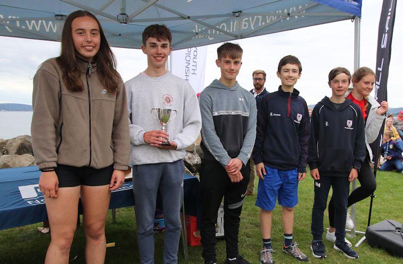 Larne Grammar win Northern Ireland Schools Cup at the RYA Northern Ireland Youth Championships photo copyright Simon McIlwaine taken at Carrickfergus Sailing Club and featuring the Dinghy class