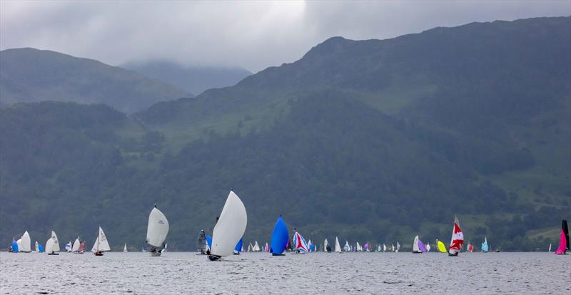 Saturday racing during the Lord Birkett Memorial Trophy 2021 photo copyright Tim Olin / www.olinphoto.co.uk taken at Ullswater Yacht Club and featuring the Dinghy class