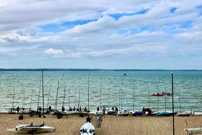 RS300, Europe and OK open meeting at Stokes Bay photo copyright Emma Pearson taken at Stokes Bay Sailing Club and featuring the Dinghy class