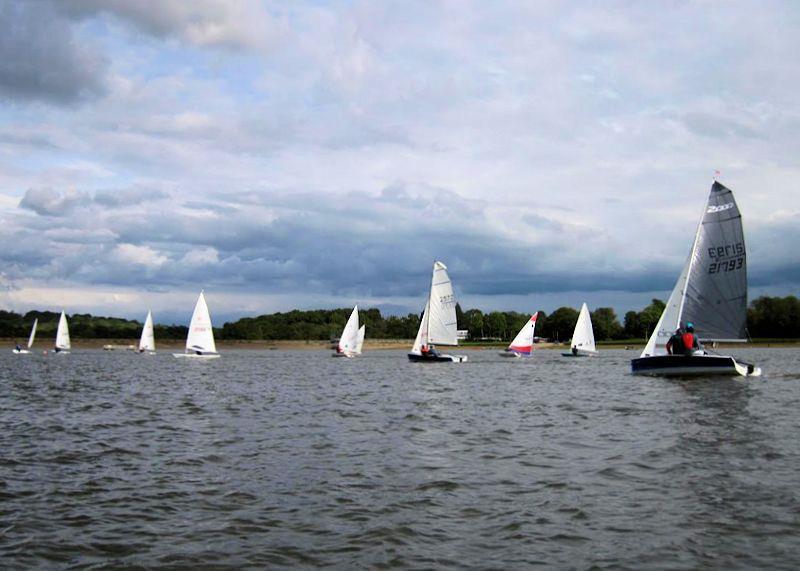 Race Coaching at Weir Wood photo copyright Sophie Payne taken at Weir Wood Sailing Club and featuring the Dinghy class