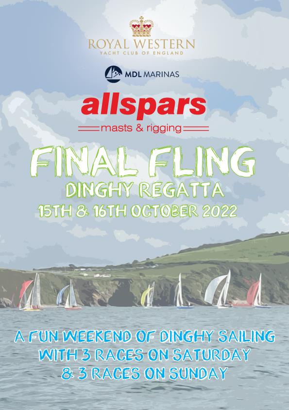RWYC allspars Final Fling photo copyright RWYC taken at Royal Western Yacht Club, England and featuring the Dinghy class