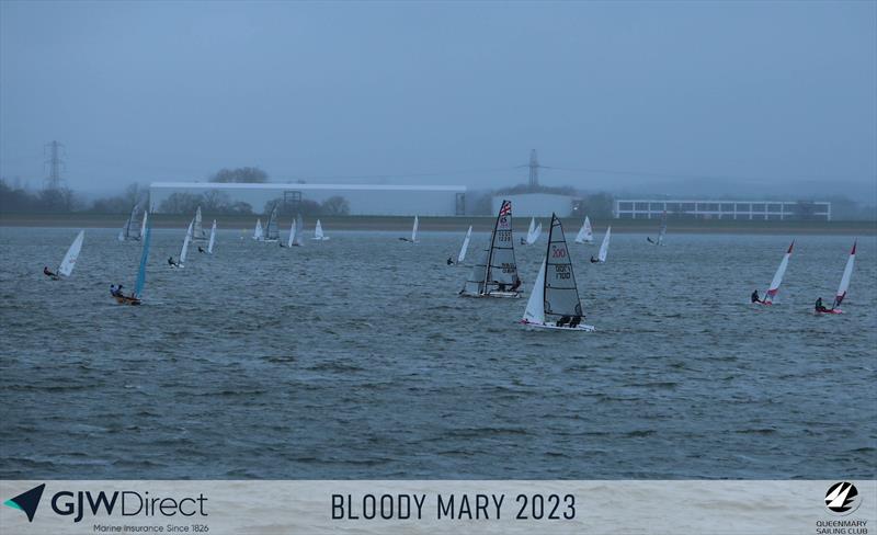 GJW Direct Bloody Mary 2023 photo copyright Mark Jardine taken at Queen Mary Sailing Club and featuring the Dinghy class