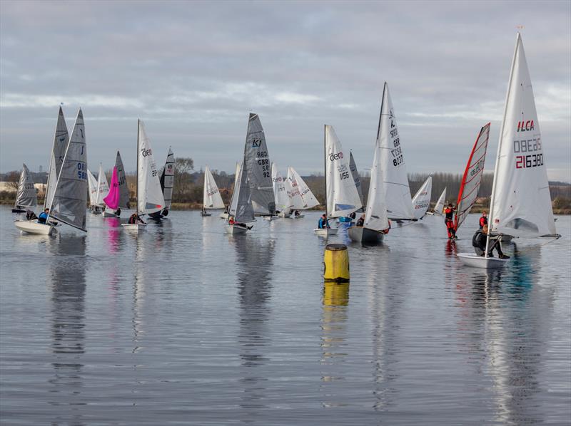 Light winds on Saturday at the Notts County Cooler, part of the Midlands Mini Series photo copyright David Eberlin taken at Notts County Sailing Club and featuring the Dinghy class