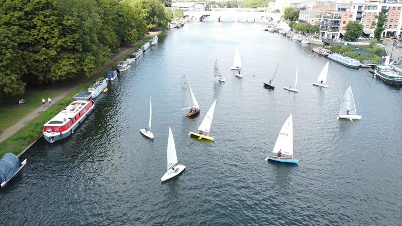 Light airs at the downwind mark, or was it upwind, at the Minima Regatta 2023 photo copyright Keith Black taken at Minima Yacht Club and featuring the Dinghy class