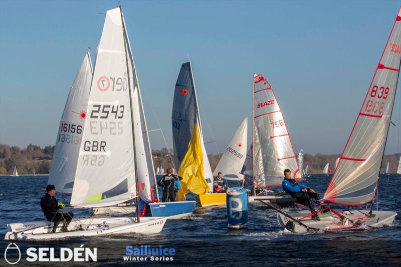 Seldén SailJuice Winter Series: Fernhurst Books Draycote Dash photo copyright Tim Olin / www.olinphoto.co.uk taken at Draycote Water Sailing Club and featuring the Dinghy class