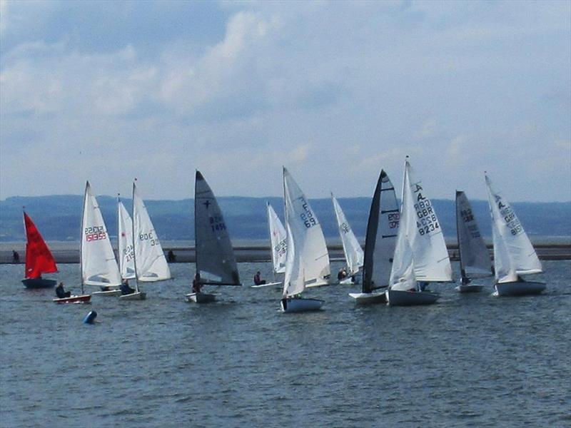 Start on day 1 of the West Kirby Sailing Club Easter Regatta  photo copyright Alan Jenkins taken at West Kirby Sailing Club and featuring the Dinghy class