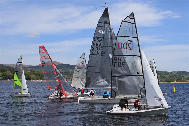 Asymmetric open meeting at Bala photo copyright John Hunter taken at Bala Sailing Club and featuring the Dinghy class