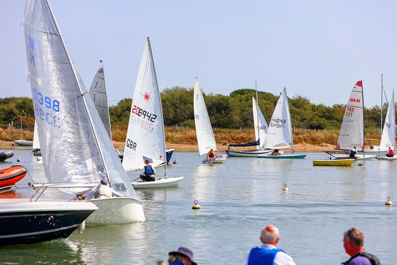 Sunday at the Keyhaven Regatta 2025 photo copyright Sean Jardine taken at Keyhaven Yacht Club and featuring the Dinghy class