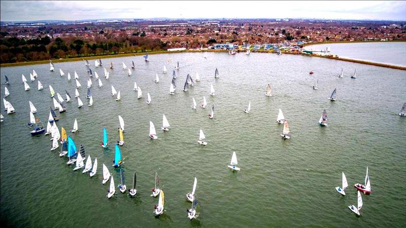 The GJW Direct Bloody Mary photo copyright Alex Irwin / www.sportography.tv taken at Queen Mary Sailing Club and featuring the Dinghy class