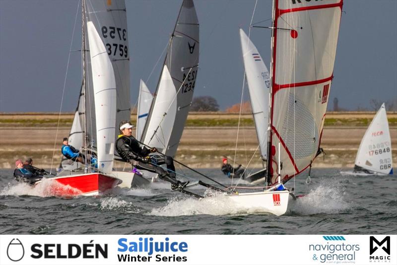 Sailing Chandlery Datchet Flyer in the Seldén Sailjuice Winter Series photo copyright Tim Olin / www.olinphoto.co.uk taken at Datchet Water Sailing Club and featuring the Dinghy class