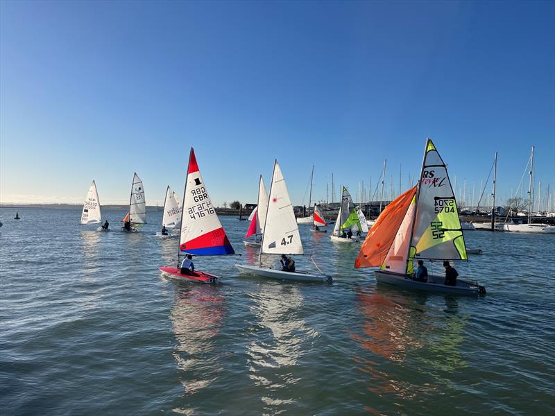 Festive Junior & Youth Race at Warsash Sailing Club photo copyright Michelle Cerrato taken at Warsash Sailing Club and featuring the Dinghy class