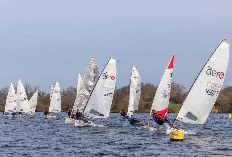 Slow handicap start - Notts County SC First of Year Race photo copyright David Eberlin taken at Notts County Sailing Club and featuring the Dinghy class