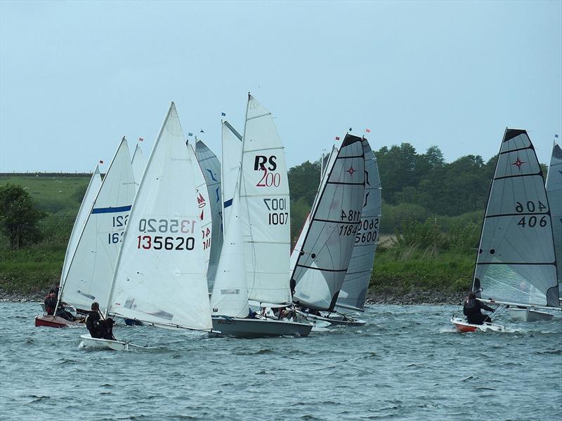 Surely something has to go wrong part 1 during the Border Counties Midweek Sailing at Shotwick Lake photo copyright John Nield taken at Shotwick Lake Sailing and featuring the Dinghy class
