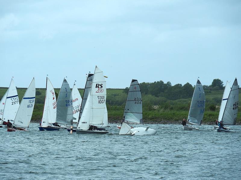 Surely something has to go wrong part 2 during the Border Counties Midweek Sailing at Shotwick Lake photo copyright John Nield taken at Shotwick Lake Sailing and featuring the Dinghy class