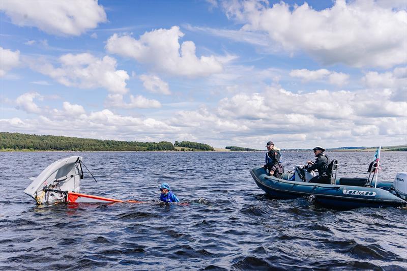 Regatta Fleet support - NEYYSA North Region Youth & Junior Championships at Derwent Reservoir photo copyright Antoni Mamaandja taken at Derwent Reservoir Sailing Club and featuring the Dinghy class