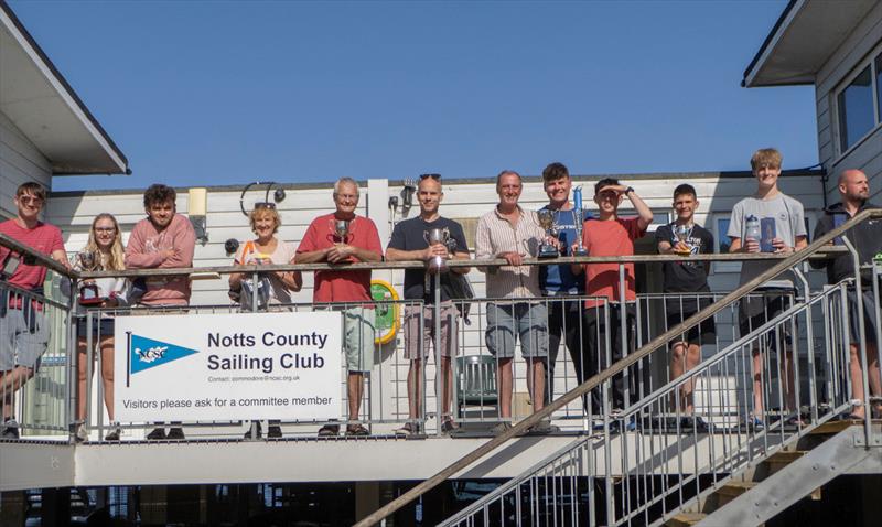 Prizewinners - 40th Anniversary Regatta at Notts County - photo © David Eberlin