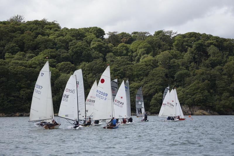 Coming up to the start at the pin end, part of the HCP1 Fleet - Solway Yacht Club's Kippford Week and the Kippford RNLI Regatta - photo © Finlay Train