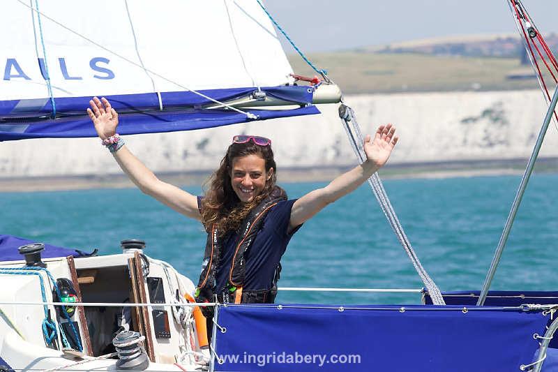 Jazz Turner completes Project FEAR - her solo, unassisted, circumnavigation of the British Isles & Ireland photo copyright Ingrid Abery / www.ingridabery.com taken at Brighton Marina Yacht Club and featuring the Disabled class