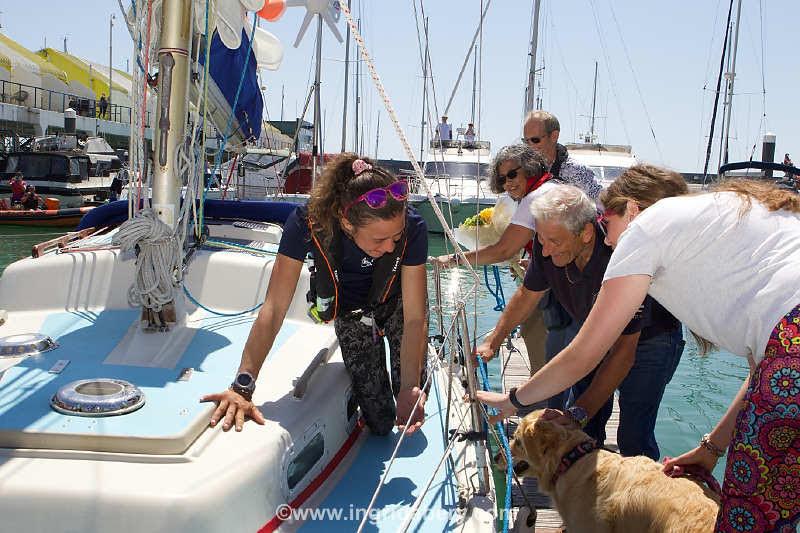 Jazz Turner completes Project FEAR - her solo, unassisted, circumnavigation of the British Isles & Ireland photo copyright Ingrid Abery / www.ingridabery.com taken at Brighton Marina Yacht Club and featuring the Disabled class