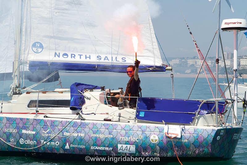 Jazz Turner completes Project FEAR - her solo, unassisted, circumnavigation of the British Isles & Ireland photo copyright Ingrid Abery / www.ingridabery.com taken at Brighton Marina Yacht Club and featuring the Disabled class
