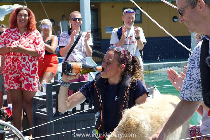 Jazz Turner completes Project FEAR - her solo, unassisted, circumnavigation of the British Isles & Ireland photo copyright Ingrid Abery / www.ingridabery.com taken at Brighton Marina Yacht Club and featuring the Disabled class