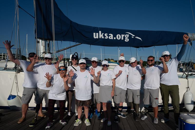 From recovery to racing Round the Island - these sailors benefit from Stride Forward charity's help photo copyright Matt Dickens taken at Island Sailing Club, Cowes and featuring the Disabled class