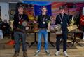 World gold fleet podium - DN World and European Championships in Poland