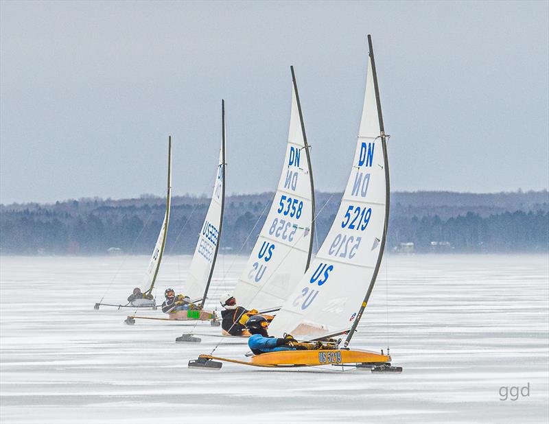 2021 DN Iceboat North American Championship at Black Lake, Michigan - photo © Gretchen Dorian