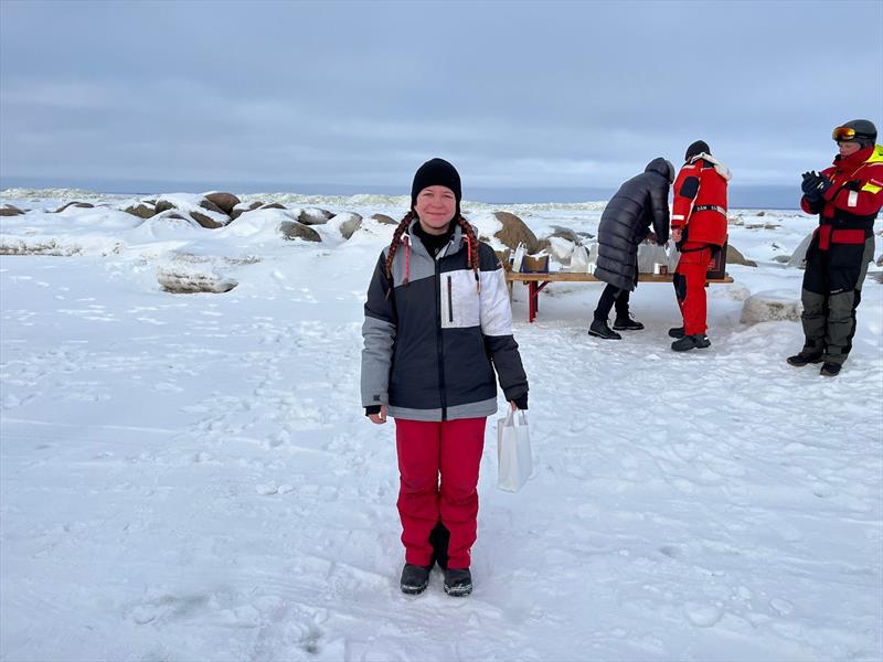 Estonian Ice Sailing Cup Series Stage 3 - Female Champion Eva Mägi - photo © Darius Gerasimavicius