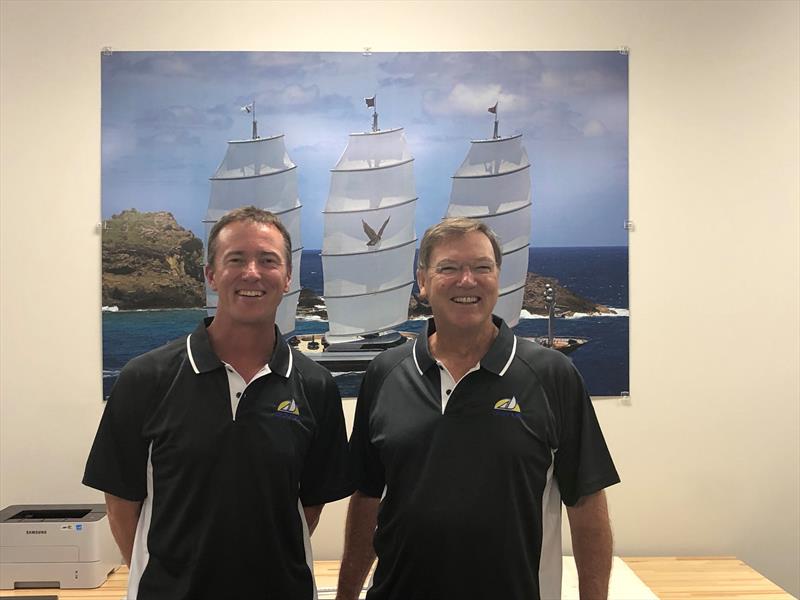 (L to R: Tony Rey with Doyle Sails Founder, Robbie Doyle) photo copyright Doyle Sails taken at  and featuring the  class