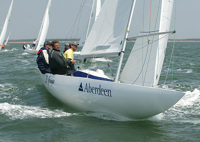 A tough fourth race on the third day of the Aberdeen Dragon Europeans photo copyright Hamo Thornycroft taken at Royal Yacht Squadron and featuring the Dragon class