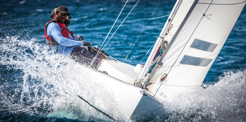 Action from the Antigua Dragon YC Challenge photo copyright Shirley O'Hara Falcone taken at Harmony Hall Yacht Club and featuring the Dragon class