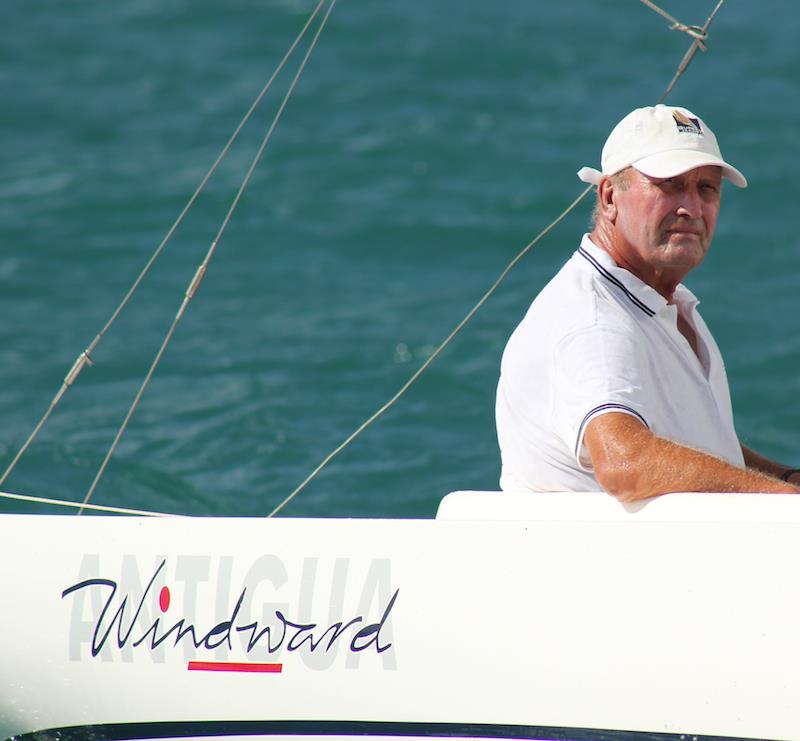 Pol Hoj-Jensen during the Antigua Dragon YC Challenge photo copyright Louay Habib taken at Harmony Hall Yacht Club and featuring the Dragon class