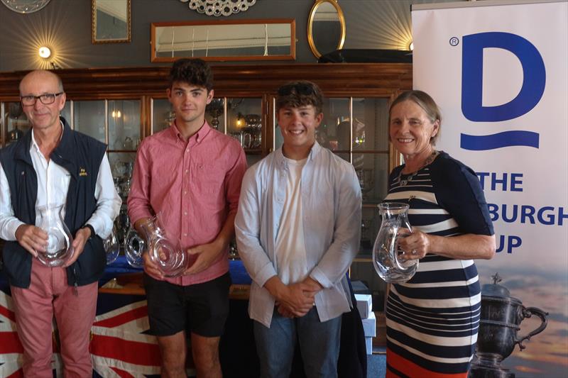 Graham Bailey, William Heritage, William Bedford & Julia Bailey finish second in the Dragon South West Championship - photo © Rupert Holmes