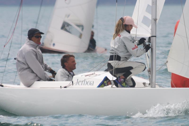 Jerboa on day 2 of the Dragon Edinburgh Cup at Torbay photo copyright Rupert Holmes taken at Royal Torbay Yacht Club and featuring the Dragon class