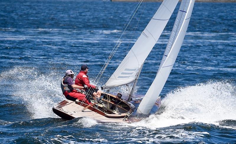 AUS109, Peter Bowman, during the Dragon State Championship in Perth photo copyright Richard Polden Photography taken at Royal Freshwater Bay Yacht Club and featuring the Dragon class