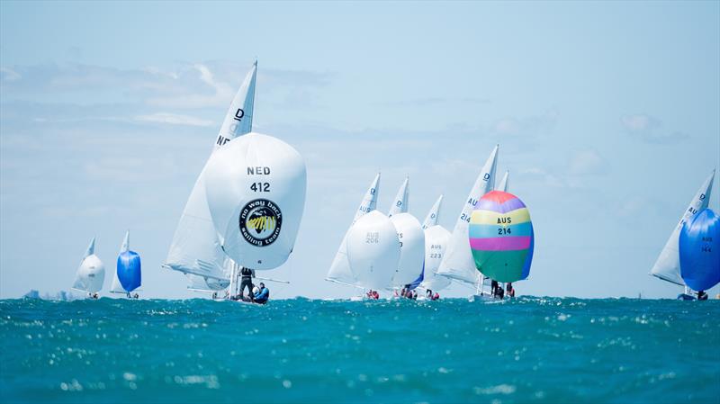 NED412 Pieter Heerema on day 1 of the Dragon World Championship in Fremantle - photo © Tom Hodge Media