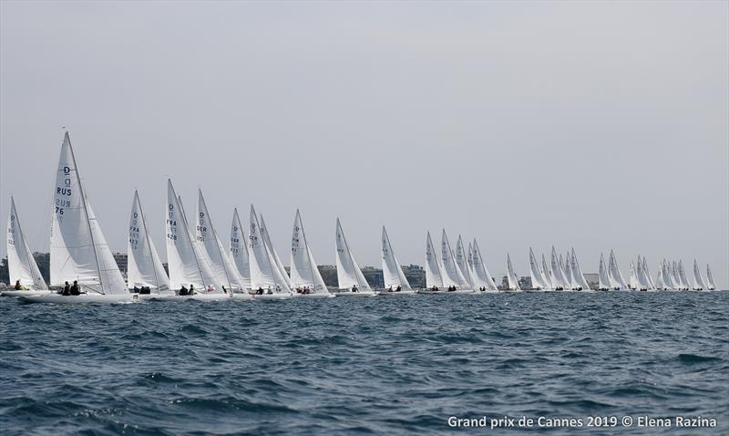 Dragon Grand Prix Cannes 2019 day 1 photo copyright IDA / Elena Ratzina taken at Yacht Club de Cannes and featuring the Dragon class