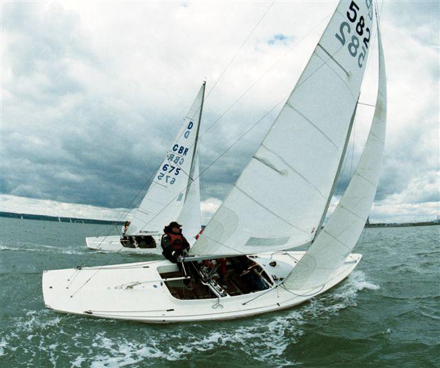 Racing hard at the Medway Yachting Association Regatta photo copyright Nick Champion Marine Photography taken at Medway Yacht Club and featuring the Dragon class