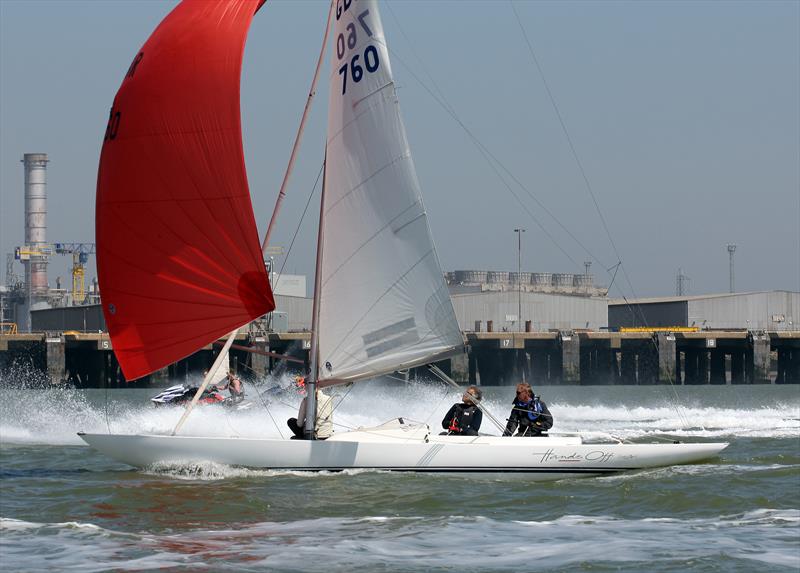 Medway Regatta 2021 photo copyright Nick Champion / www.championmarinephotography.co.uk taken at Medway Yacht Club and featuring the Dragon class