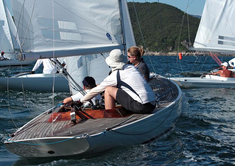 Wudi starts - 2018 Peroni Summer Saturday Series , Race 6 resail photo copyright Fragrant Harbour taken at Hebe Haven Yacht Club and featuring the Dragon class