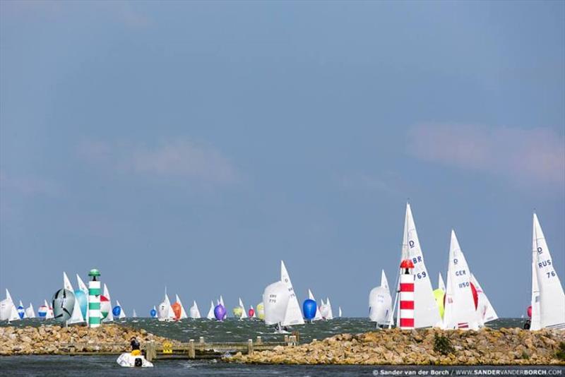 Dragon Gold Cup fleet photo copyright Sander van der Borch taken at  and featuring the Dragon class