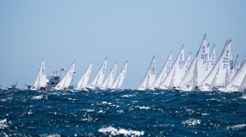 Race start - Australasian Dragon Championship, Day 1 of the Prince Philip Cup - photo © Tom Hodge Media
