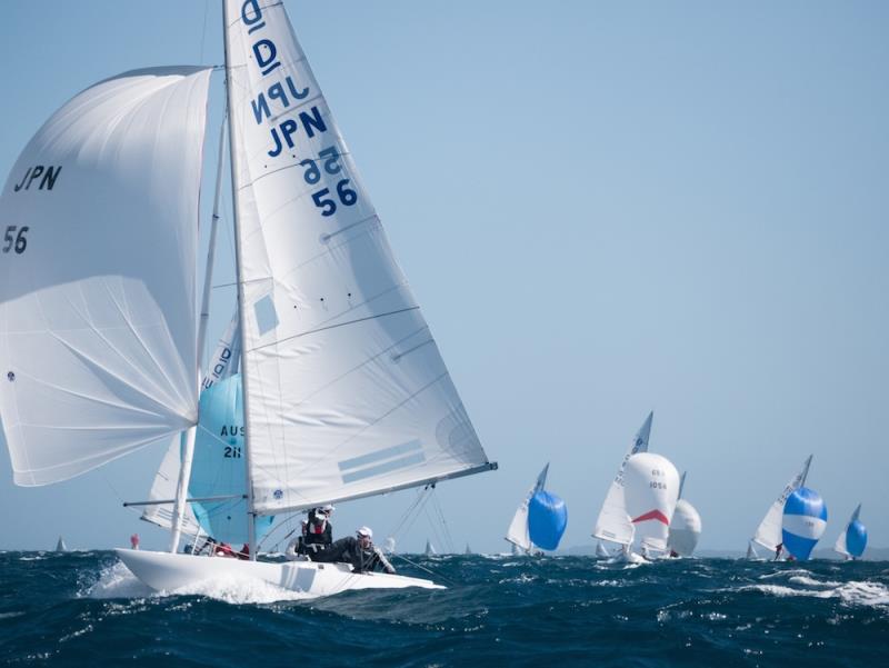 JPN56 Peter Gilmour - Australasian Dragon Championship, Day 1 of the Prince Philip Cup photo copyright Tom Hodge Media taken at Fremantle Sailing Club and featuring the Dragon class