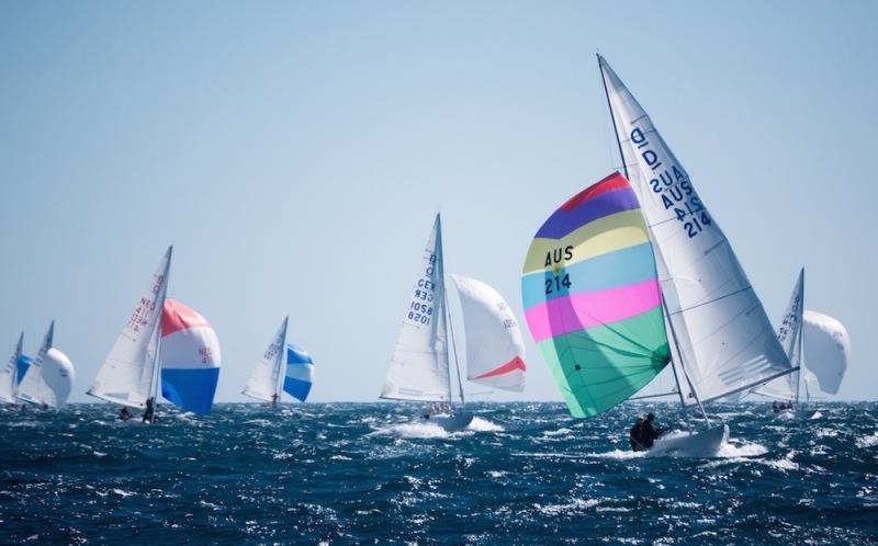 AUS214 Scoundrel - Australasian Dragon Championship for the Prince Philip Cup, Day 2 photo copyright Tom Hodge Media taken at Fremantle Sailing Club and featuring the Dragon class